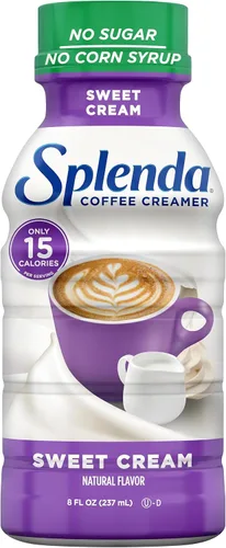 Vista 21 de SPLENDA Crema de café de vainilla francesa baja en calorías, sin azúcar, botella de 8 onzas líquidas