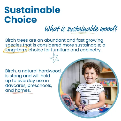 Vista 7 de ECR4Kids Streamline - Isla de vestir, organizador de disfraces, natural