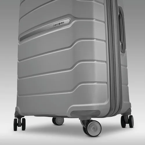 Vista 5 de Samsonite Freeform Maleta rígida, expandible con ruedas dobles giratorias, Gris claro), 78255-1508