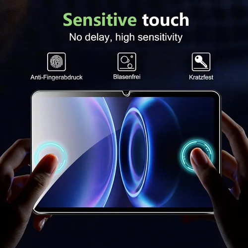 Vista 3 de Protector de pantalla para Redmi Pad 2 SE (2026) de 9.7 pulgadas, dureza 9H, arañazos, vidrio templado, compatible con fundas, arañazos