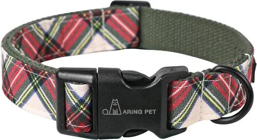 Vista 18 de Aring Pet Collar de algodón, ligero y ajustable, con hebilla de liberación rápida para perros pequeños, medianos y grandes, para cachorros, rosa