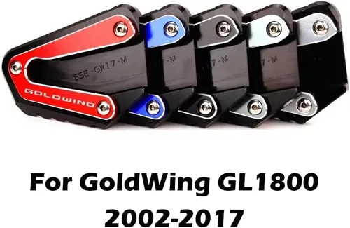 Vista 8 de MOWOK Para Goldwing GL1800 2002-2017 y 2018-2025 Goldwing GL1800 1800 Extensión de Soporte Lateral de Motocicleta con Reposapiés