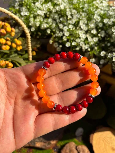 Vista 3 de Pulsera de riqueza Feng Shui, pulsera de prosperidad y buena suerte para mujeres y hombres, pulsera elástica con cuentas de 0.315 in, gradiente