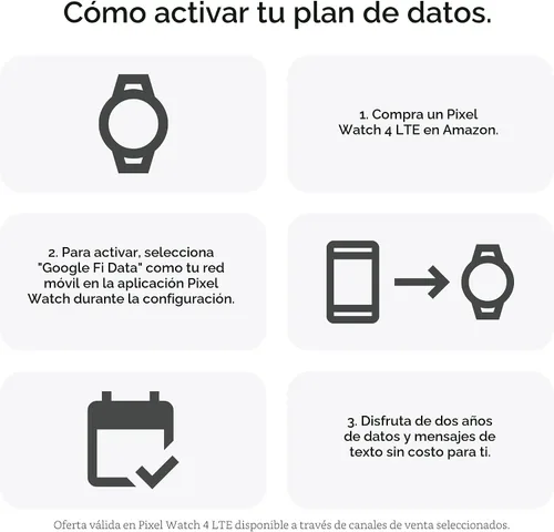 Vista 10 de Google Pixel Watch 4 (41mm) - Reloj inteligente Android - Monitor de frecuencia cardíaca y seguimiento del sueño - Batería de 30 horas - Seguimiento