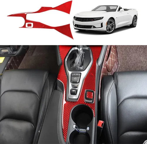 Vista 11 de Calcomanía de fibra de carbono para perilla de ventilación de aire acondicionado, cubierta interior para Chevrolet Camaro 2016 2017 2018 2019 2020