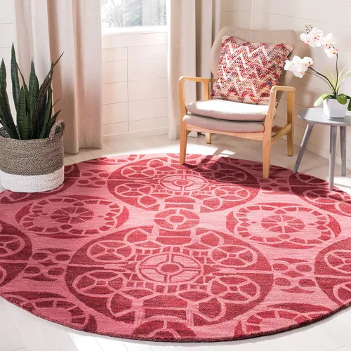 Vista 29 de SAFAVIEH Wyndham Collection - Alfombra decorativa de 2 x 3 pies, beige y azul, hecha a mano, lana moderna, ideal para zonas de alto tráfico