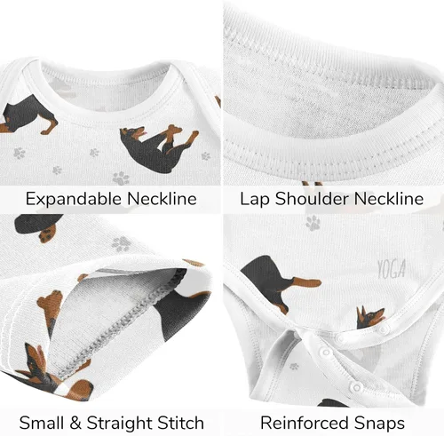 Vista 4 de vvfelixl Conjunto de pantalones de bebé, ropa de bebé de manga corta para niños y niñas de 0 a 24 meses