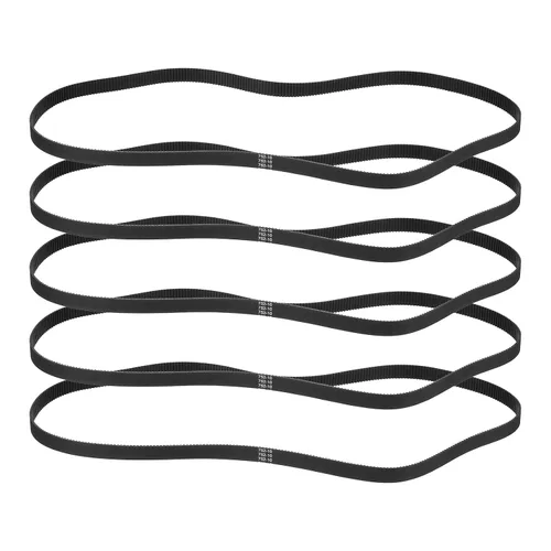 Vista 39 de MECCANIXITY 3.780 in GT-2 correa dentada, 5pcs 0.354 in ancho 0.079 in paso impresión 3D GT-2 correa dentada caucho de bucle cerrado, negro