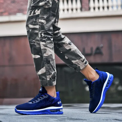 Vista 4 de Autper - Tenis deportivos Air para correr para hombre, tenis ligeros para caminar, trotar, ir al gimnasio o hacer deportes, talla 6.5 a 12.5