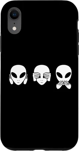Vista 25 de Alien See Hear Speak No Evil Funny Extraterrestrial Space Case for iPhone 17