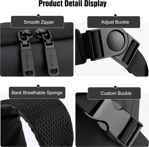 Vista 5 de FANDARE Men Shoulder Bag Crossbody Bag Crossbody Messenger Bag