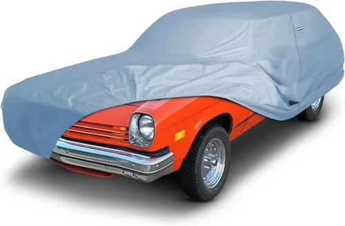 Vista 71 de iCarCover Funda de automóvil personalizada Premium para Chrysler Imperial 1957-1975, resistente, impermeable, para todo tipo de clima, lluvia Negro