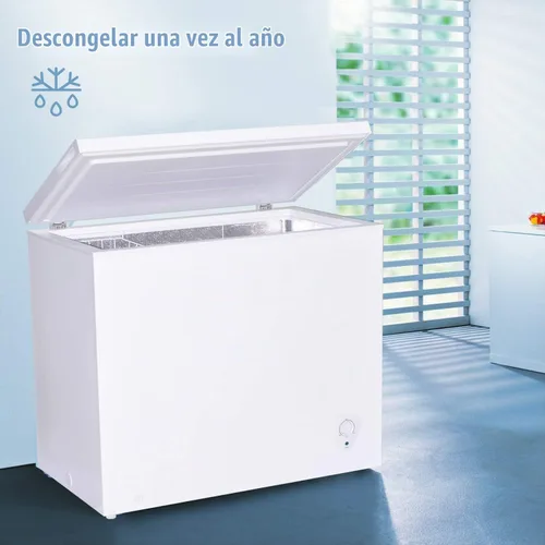 Vista 6 de Congelador de pecho de 7 pies cúbicos, puerta abierta superior independiente, congelador profundo con control de termostato ajustable y cestas