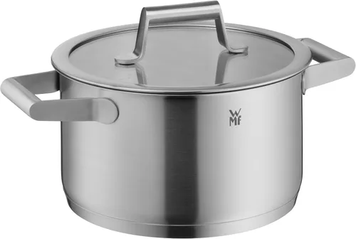 Vista 2 de WMF 732146040 Comfort Line Topfset Induktion Juego de ollas de acero inoxidable mate Cromargan de 4 piezas con tapa de cristal, escala, apilables