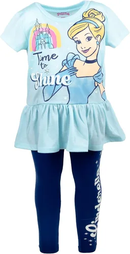 Vista 4 de Disney Conjunto de camiseta y leggings con estampado de volantes de Princess Moana