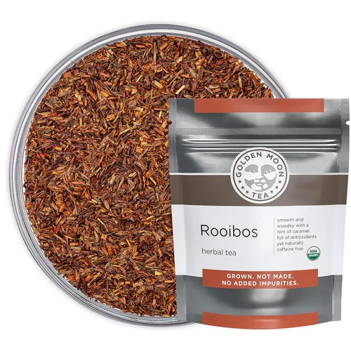 Vista 7 de Golden Moon Tea Rooibos Tea - Té de hierbas orgánico - Sin cafeína - suelto, sin OMG - 1 onza