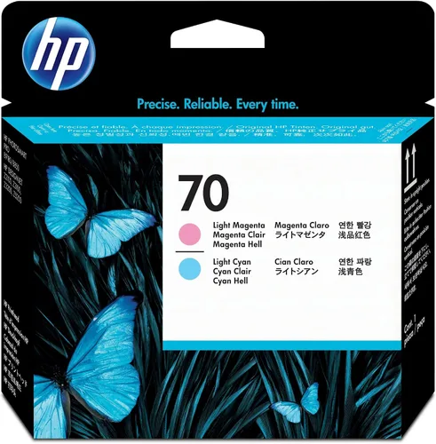 Vista 3 de HP Cabezal de impresión DesignJet azul y verde (C9408A) para impresoras DesignJet Z3200 y Z3100 de gran formato Cabezal de impresión azul y verde