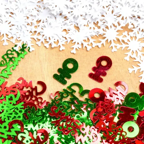 Vista 11 de Ángel de confeti navideño con halo, ángel con cuerno, cruz – Paquete de 3 (1.5 onzas) #3001