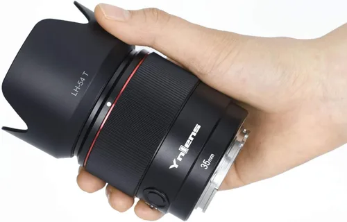 Vista 8 de YONGNUO YN35mm F2S DF DSM Auto Focus Gran Angular Lente Prime para Sony, F2 Gran Apertura Full Frame APS-C para Sony E Mount Cámara Negro