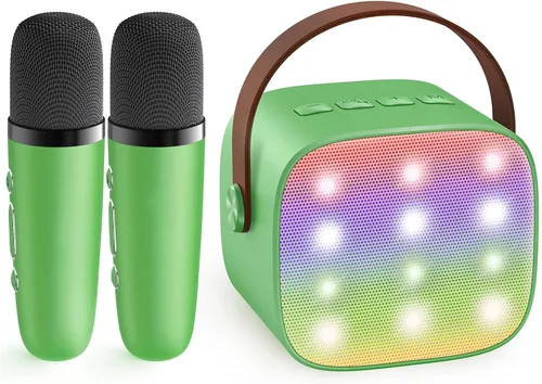 Vista 21 de YLL Máquina de karaoke para niños y adultos, regalos de cumpleaños para Negro