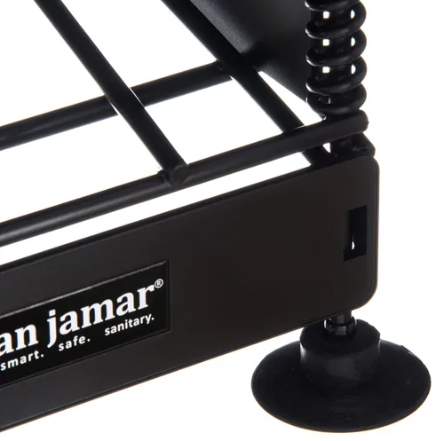 Vista 11 de San Jamar Wirewors Dispensador de tazas y tapas, 3 dispensadores de tazas y 1 organizador de tapa con paneles laterales para cocinas, restaurantes