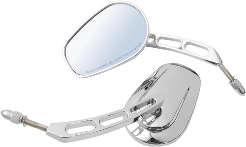 Vista 9 de TCMT Espejos retrovisores para motocicleta Harley Sportster XL1200 883 Softail Deluxe VRSCAW V-ROD Fat Bob Street Bob Dyna Touring Road King Road