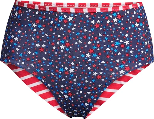 Vista 5 de Lands' End Parte inferior de bikini reversible de cintura alta resistente al cloro para mujer