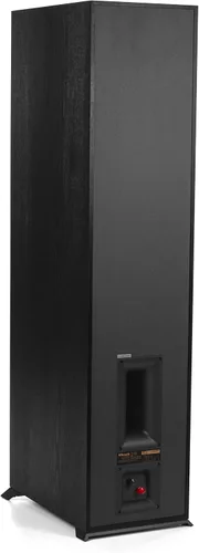 Vista 5 de Klipsch Reference R-820F Altavoz de pie para sistemas de cine en casa con woofers duales de 8", altavoces de torre con reflejo de graves a través
