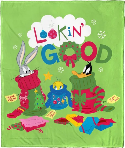Vista 20 de Northwest Looney Tunes - Manta de seda táctil, 50 x 60 pulgadas, cuenco de cereales