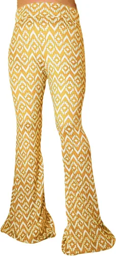 Vista 141 de ShopMyTrend - Pantalones de yoga largos con piernas anchas y acampanadas estilo palazzo, con cintura alta, para mujer