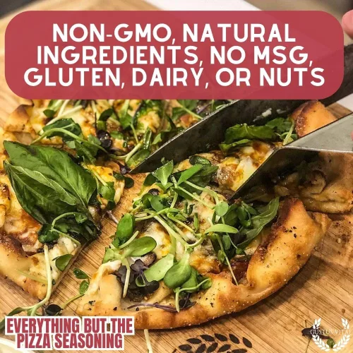 Vista 8 de Everything But the Pizza Seasoning Todo natural Sin OMG 1.0 oz (28 g) Mezcla de especias gourmet Lote pequeño Masaje artesanal Paquete