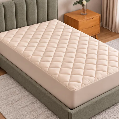 Vista 9 de Utopia Bedding Protector de colchón acolchado (individual) – Protector de colchón elástico ajustable – La funda de colchón se estira hasta 16 Blanco