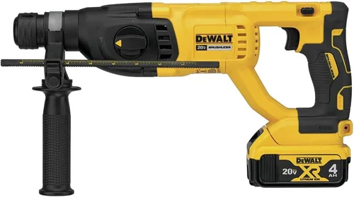 Vista 3 de DEWALT DCH133M2 20V Max XR Kit de martillo rotativo con mango en D sin escobillas de 1 pulgada
