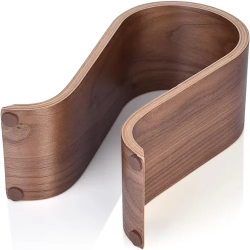 Vista 9 de Percha para auriculares, soporte de madera en forma de U, soporte para auriculares de madera, estante de exhibición de escritorio, soporte