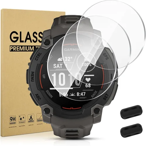 Vista 8 de Suoman Paquete de 3 protectores de pantalla para Garmin instinct 3 1.772 in