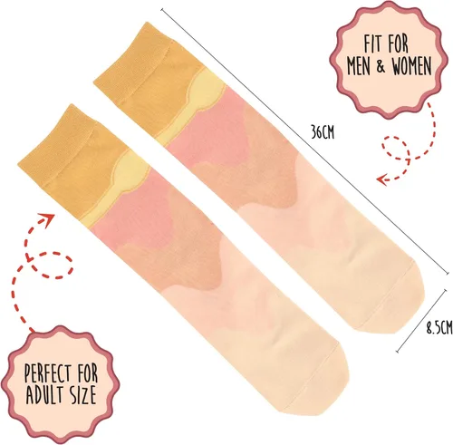 Vista 2 de Calcetines de vino rosa o espumoso en una botella, calcetines divertidos para hombres y mujeres. Regalo para los amantes del vino. Rellenos