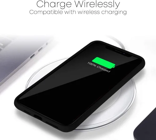 Vista 5 de GOOSPERY Funda de silicona líquida para Apple iPhone 11 Pro Max (6.5 pulgadas) Jelly Rubber Bumper Case con forro de microfibra suave (negro)