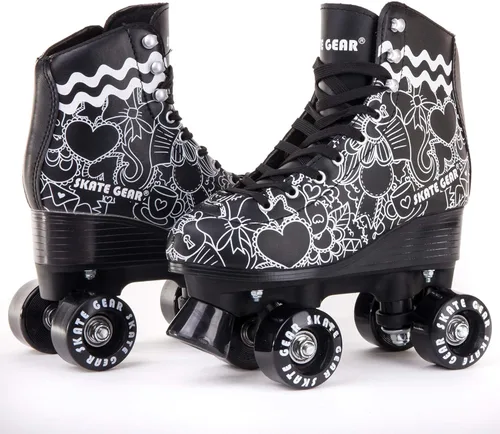 Vista 16 de Skate Gear Patines de Ruedas Retro de Diseño Cuádruple