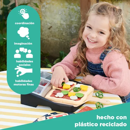 Vista 4 de Casdon Ooni Koda - Horno de pizza y estación de cobertura Horno de pizza de juguete para niños mayores de 3 años ¡Cuenta con luz real con efecto