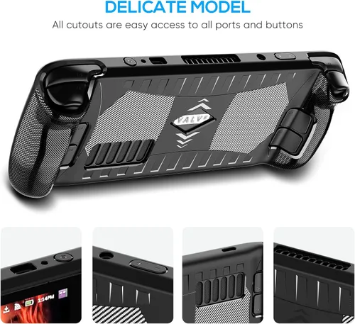 Vista 4 de Funda protectora para cubierta de vapor con protector de pantalla de vidrio templado a prueba de golpes antideslizante accesorios anticolisiones