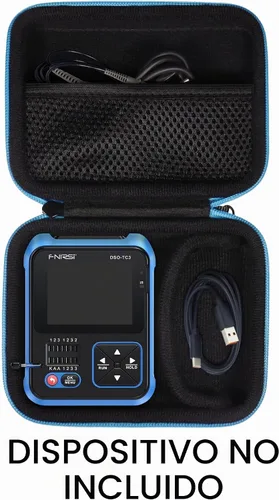 Vista 3 de Funda compatible con el osciloscopio FNIRSI DSO-TC3 - Osciloscopio de mano 3 en 1, generador de señal DDS y probador de transistores
