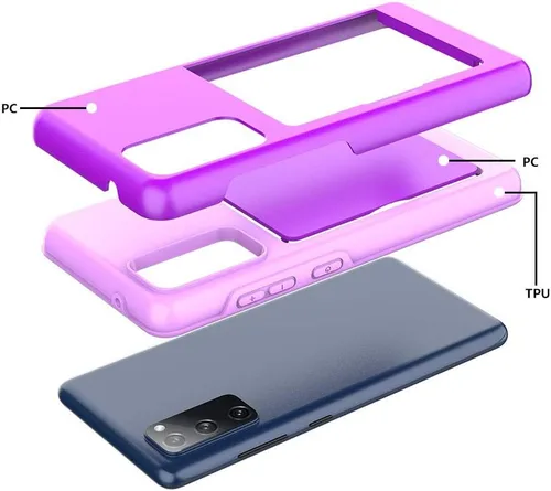 Vista 5 de Funda protectora híbrida de silicona para Samsung Galaxy s20 FE - Negro