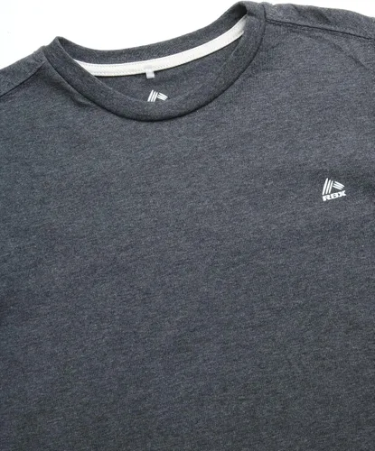 Vista 3 de RBX Conjunto deportivo de pantalones cortos para niños, 2 piezas de camiseta atlética con cuello redondo y pantalones cortos para niños