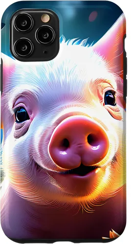 Vista 10 de Funda de cerdo artístico para iPhone 15
