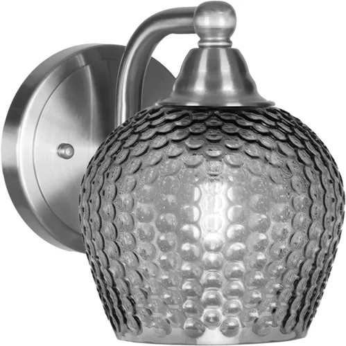 Vista 86 de Toltec Lighting Paramount - Aplique de pared de 1 luz, lámpara de pared para interiores, regulable, compatible con LED de base media, acabado