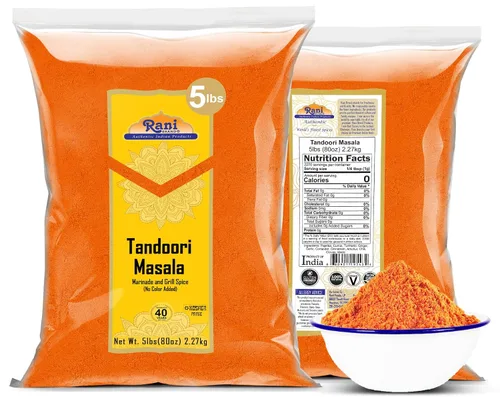 Vista 9 de Rani Tandoori Masala (natural, sin colores añadidos) Mezcla india de 11 especias 80 onzas (5 libras) 5.0 lbs a granel ~ Sin sal Vegano Apto