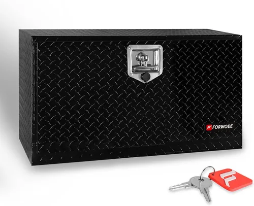 Vista 9 de FORWODE Caja de herramientas de 18 Pulgadas para Carrocería de Camión, de Aluminio, para Camión con Remolque, Caja de Herramientas para Camioneta