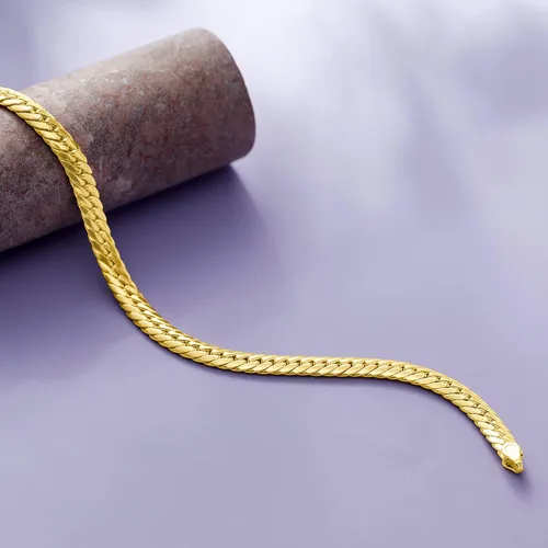 Vista 5 de Ross-Simons Italian 18kt Yellow Gold Cuban-Link Bracelet