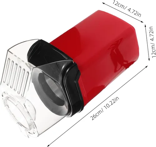 Vista 2 de Yardwe Mini máquina eléctrica para hacer palomitas de maíz de aire caliente, compacta, automática, para uso doméstico con enchufe de EE. UU., 110 V