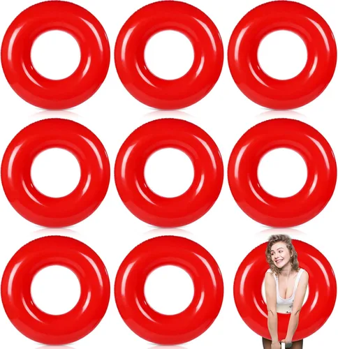 Vista 10 de Gemscream 8 flotadores inflables para piscina, tubo de piscina de 36 Amarillo